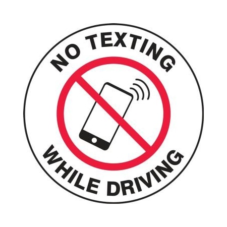 SAFETY LABEL NO TEXTING WHILE DRIVING LVHR310